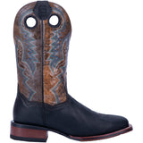 Dan Post Deuce Western Pull On Black Leather Boots Men DP4558