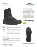 Belleville Boots TR Maxx8Z Maximalist Tactical Men Black 8" Public Safety