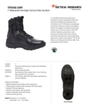 Belleville Tactical Research Men's Black 7" Waterproof Side-Zip Boot TR1040-ZWP