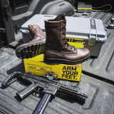 Belleville Steel Toe Flight Boots 8" US Navy Aviator Brown Tactical 339ST