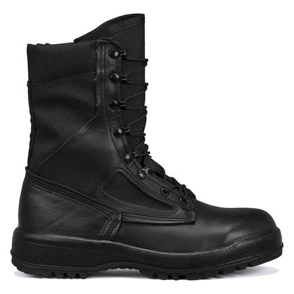 Belleville black tactical boot on a white background side view