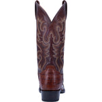 Dan Post Caiman Bayou Western Pull On Brown Leather Boots Men DP3074
