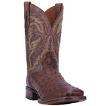 Dan Post Alamosa Fulll Quill Ostritch Western Pull On Leather Boots Men DP3875