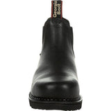 Georgia Giant Revamp Men Boots 6" Waterproof Chelsea EH Leather Black GB00376