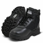 Original SWAT Men's Classic 6" Side Zip Black Leather Boots 116401