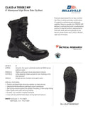 Belleville Tactical Research Men's 8" Waterproof High Shine Boot TR908Z WP